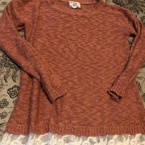 Super cute pink and lace sweater